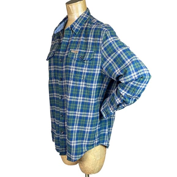Field & Stream Plaid Cotton Flannel Button Down Shirt XL #51S - Picture 3 of 8
